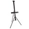 69" High Aluminum Single Mast Artists Studio Easel Stand for Sign and Floor Display - Heavy Duty Adjustable Extra Large Canvas Height Up To 47" - Palette Holder, Brush Rest, Painting